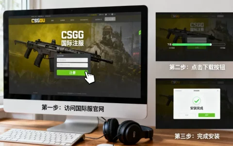 如何进入CSGO国际服免费玩，注册下载安装步骤？