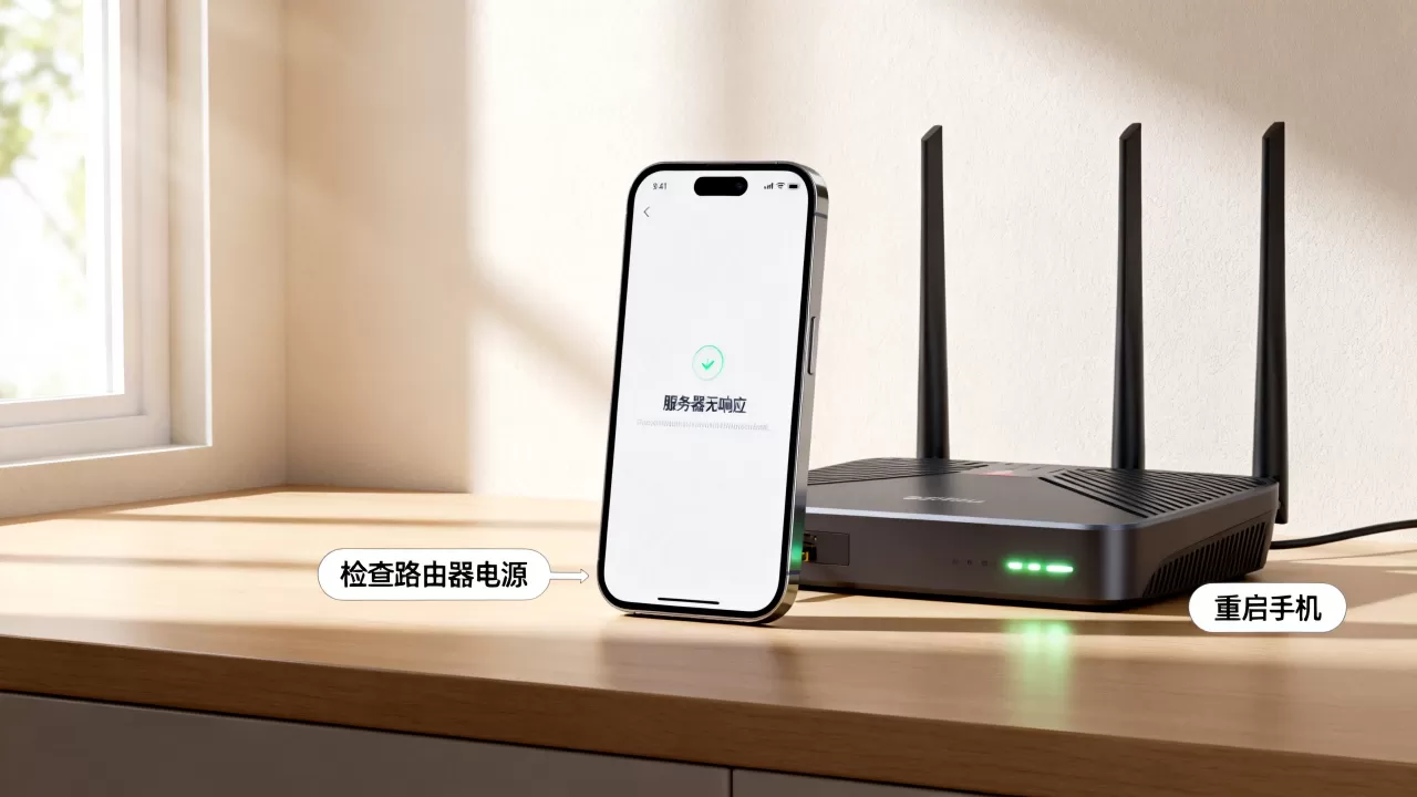 连接wifi时服务器无响应怎么解决,是什么原因? 连接wifi时服务器无响应怎么解决,是什么原因?