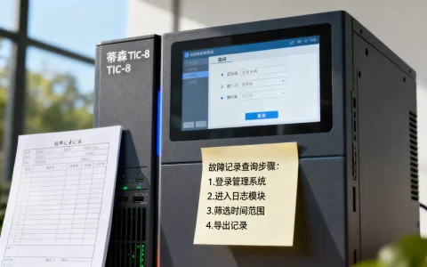 蒂森tic-8服务器故障记录怎么查？，查询步骤有哪些？