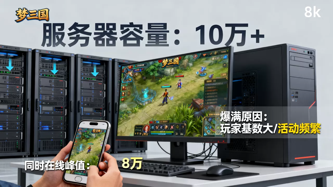 梦三国服务器能容纳多少人?,为什么总是爆满? 梦三国服务器能容纳多少人?,为什么总是爆满?