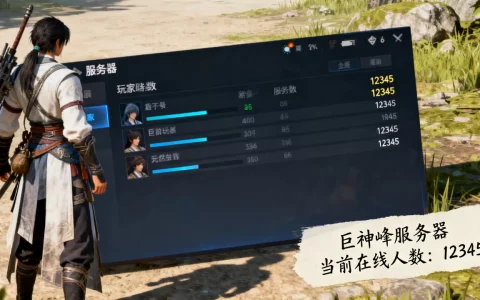 巨神峰服务器有多少人，玩家数量统计在哪看