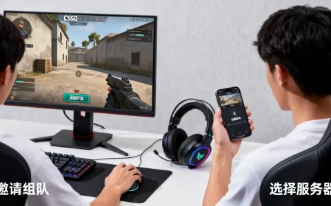 CSGO怎么和好友一起玩服务器，怎么开黑组队？