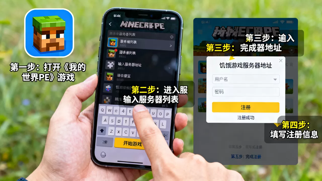 我的世界pe饥饿游戏服务器怎么注册,具体流程是什么? 我的世界pe饥饿游戏服务器怎么注册,具体流程是什么?