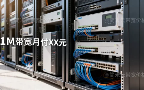 阿里服务器1M带宽月付多少钱,简米云带宽价格收费标准
