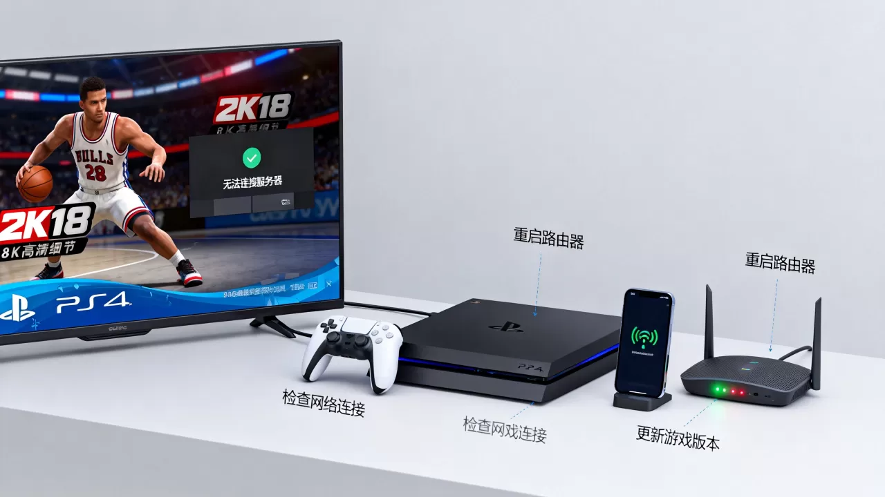 PS4 2K18为什么连不上服务器,如何解决掉线问题 PS4 2K18为什么连不上服务器,如何解决掉线问题