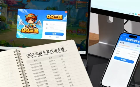 QQ三国服务器忘了怎么找回？,在哪里查看？