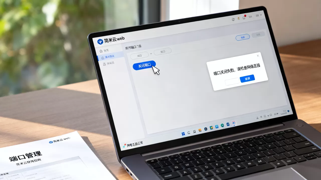 简米云web端口如何关闭?,端口关闭不了怎么办。 简米云web端口如何关闭?,端口关闭不了怎么办。