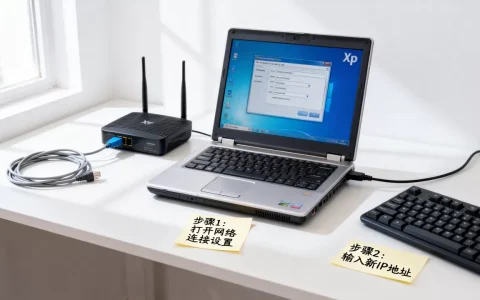 xp电脑换了IP地址怎么连接服务器？，网络连接不上怎么办