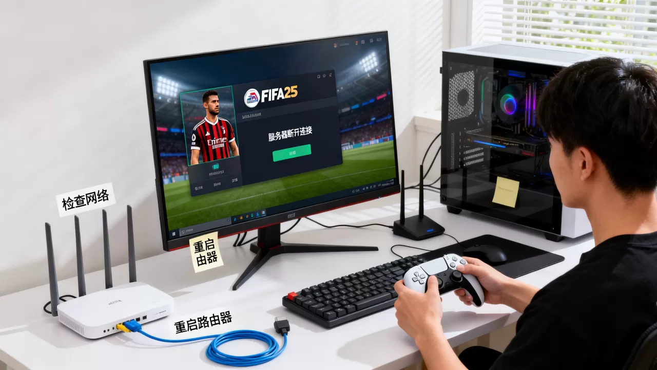 玩FIFA25EA服务器断开怎么办,连接不稳定如何解决? 玩FIFA25EA服务器断开怎么办,连接不稳定如何解决?