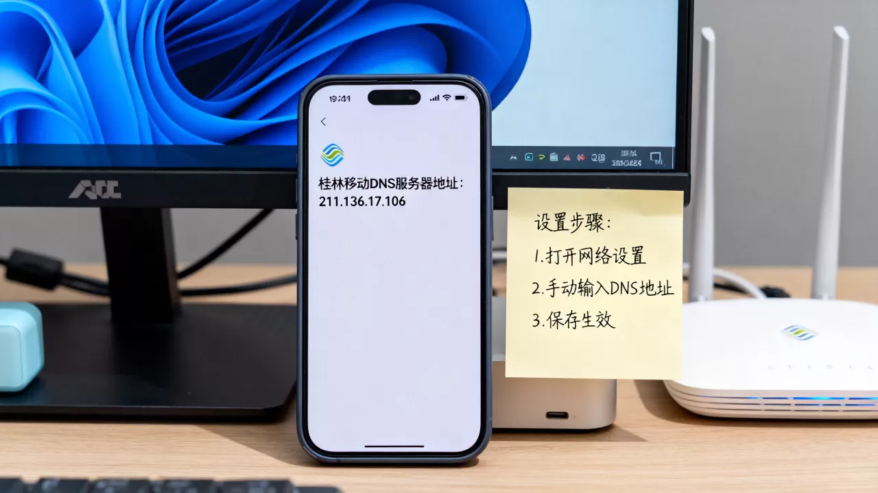 桂林移动DNS服务器地址是多少,怎么设置才能生效? 桂林移动DNS服务器地址是多少,怎么设置才能生效?
