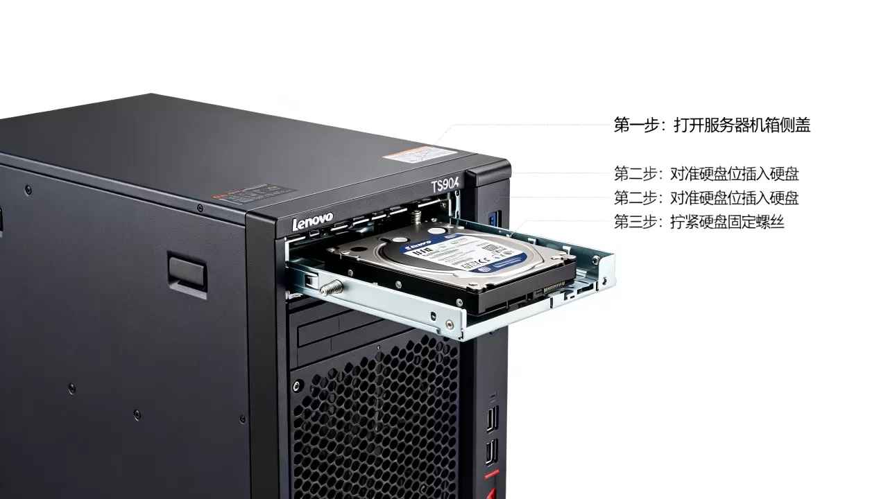 联想TS90X塔式服务器怎么装硬盘,硬盘安装步骤有哪些? 联想TS90X塔式服务器怎么装硬盘,硬盘安装步骤有哪些?