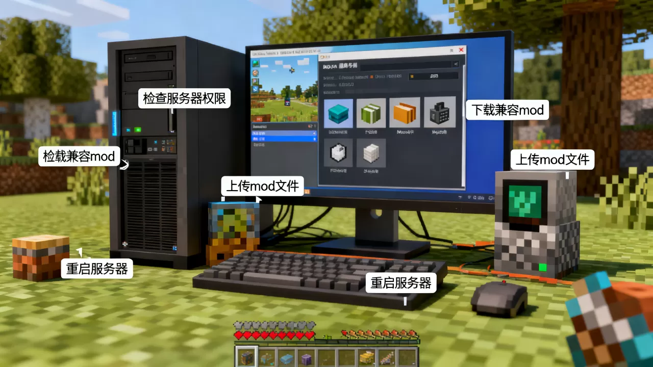 我的世界服务器禁止添加mod咋办,服务器怎么添加mod? 我的世界服务器禁止添加mod咋办,服务器怎么添加mod?