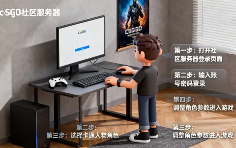 csgo社区服务器卡通人物怎么使用，具体步骤是什么