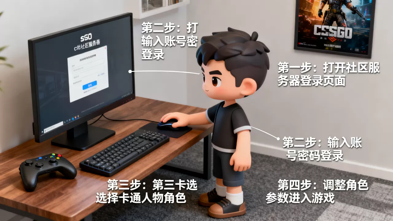 csgo社区服务器卡通人物怎么使用,具体步骤是什么 csgo社区服务器卡通人物怎么使用,具体步骤是什么