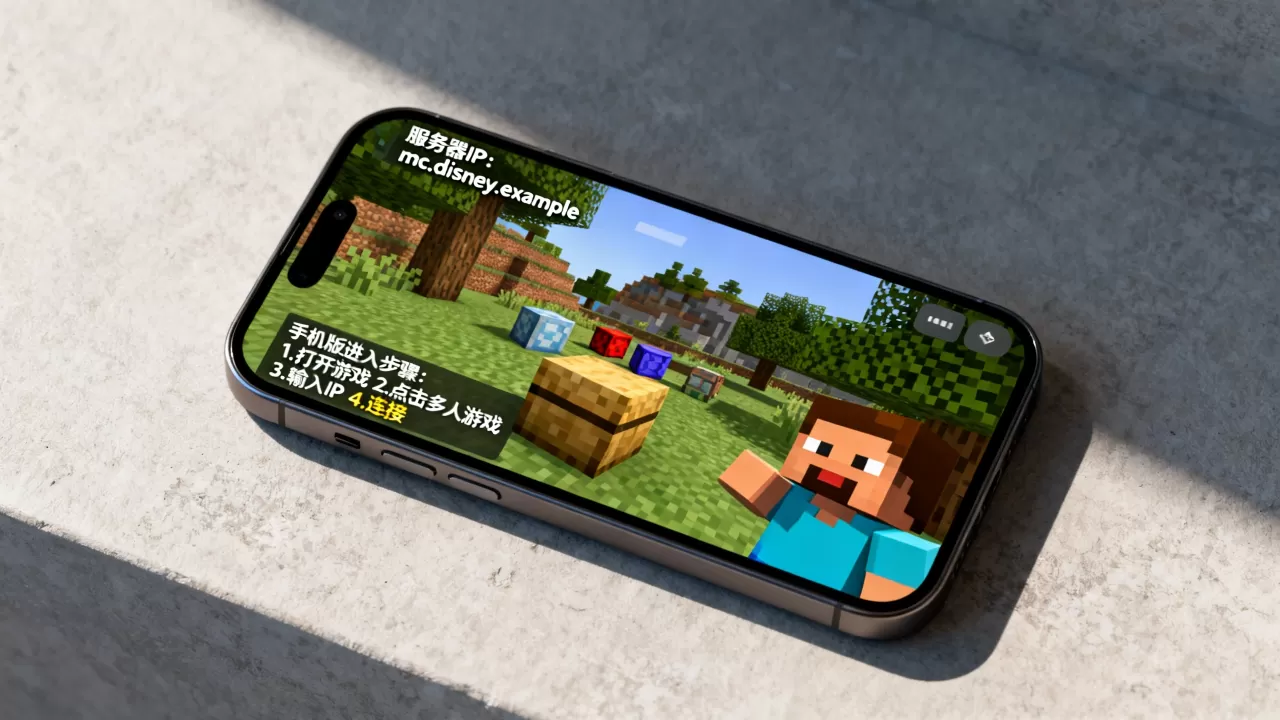 我的世界疯狂迪士尼服务器IP是什么,手机版怎么进? 我的世界疯狂迪士尼服务器IP是什么,手机版怎么进?