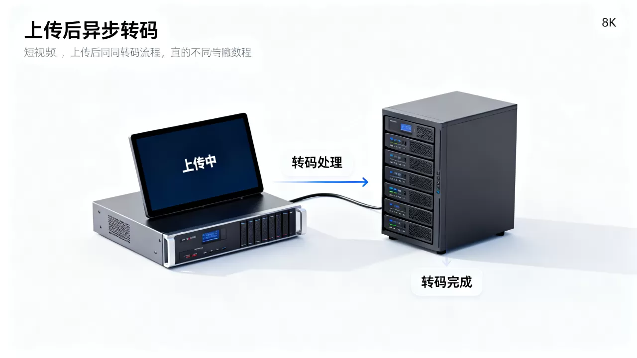 短视频上传后异步转码流程如何编排?,什么是异步转码 短视频上传后异步转码流程如何编排?,什么是异步转码