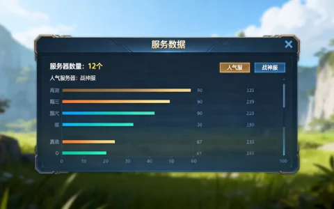 古域2到底有多少个服务器，哪个服务器人最多？