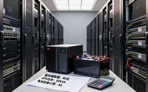 40台服务器UPS该配多少电池，如何计算UPS电池容量？