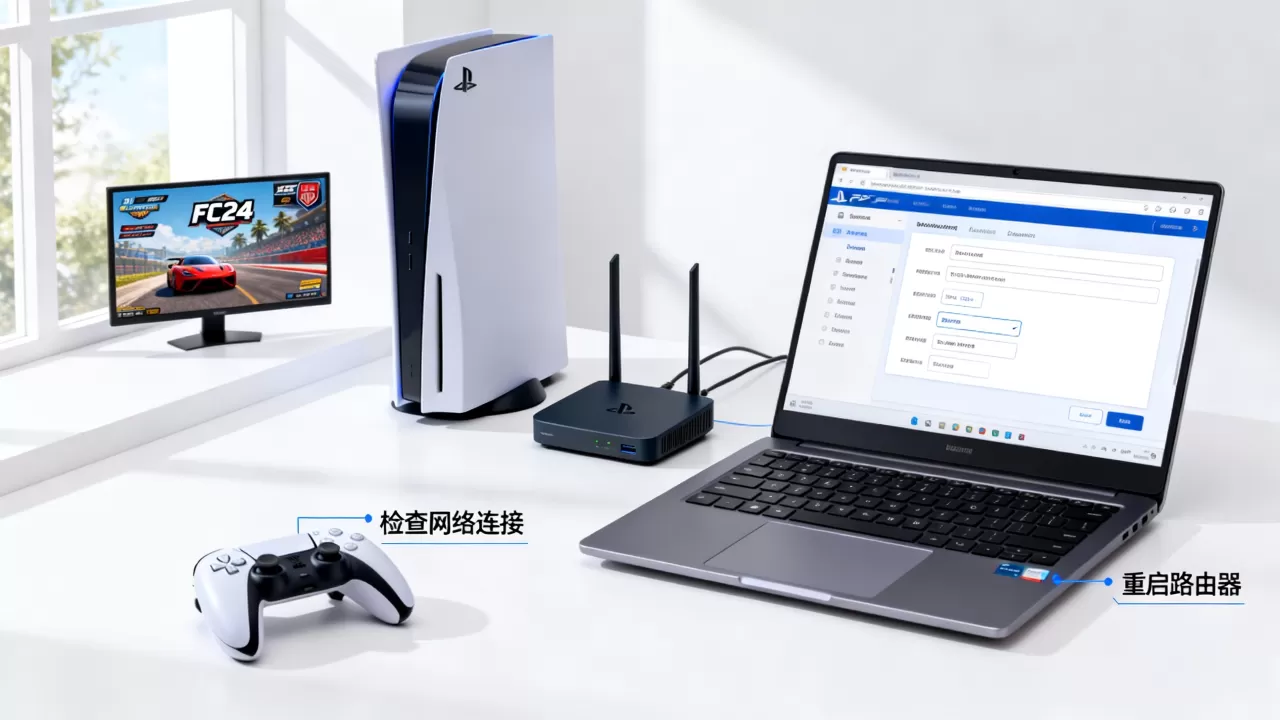 FC24怎么连接EA服务器?,PS5连不上怎么办? FC24怎么连接EA服务器?,PS5连不上怎么办?