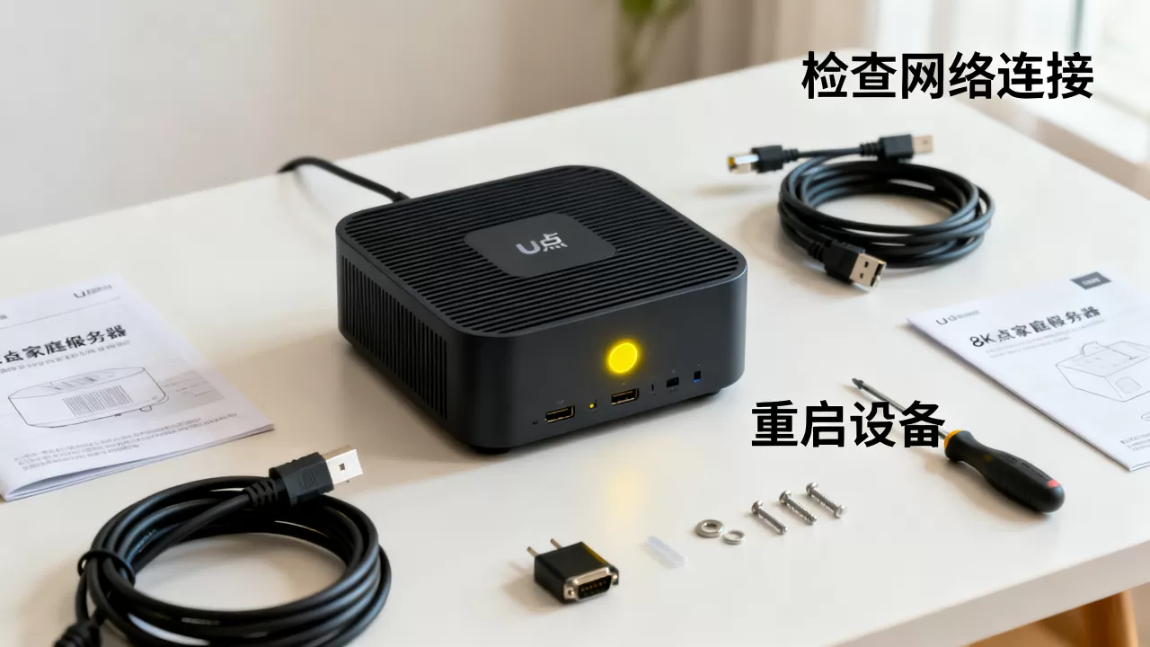 u点家庭服务器亮黄灯是怎么回事,黄灯一直亮怎么解决? u点家庭服务器亮黄灯是怎么回事,黄灯一直亮怎么解决?