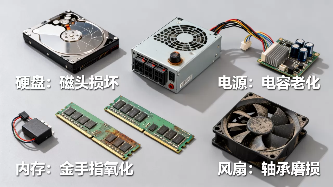 服务器易坏件都有哪些,常见故障原因有哪些? 服务器易坏件都有哪些,常见故障原因有哪些?