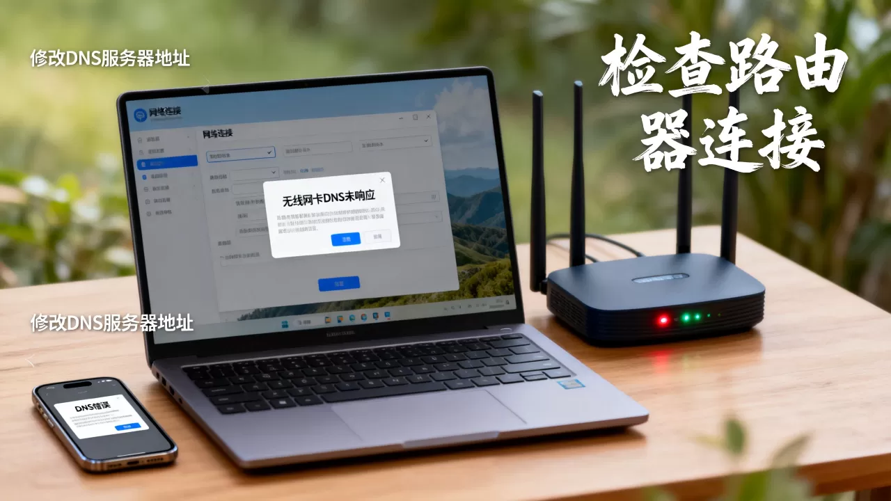 无线网卡DNS未响应怎么办,无线网络DNS错误如何修复? 无线网卡DNS未响应怎么办,无线网络DNS错误如何修复?
