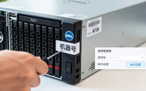 戴尔R730服务器怎么改机器号，戴尔服务器序列号怎么修改？
