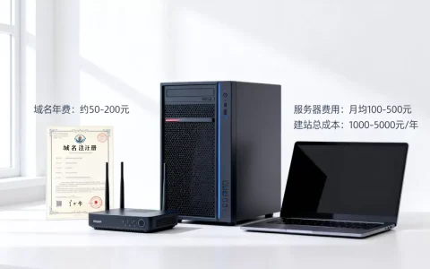域名和服务器一年要多少钱，个人建站费用大概多少？