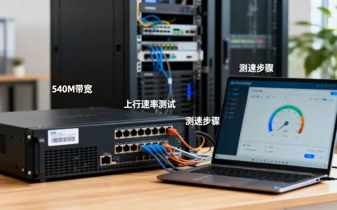 服务器540M带宽上行是多少呢，怎么测速？