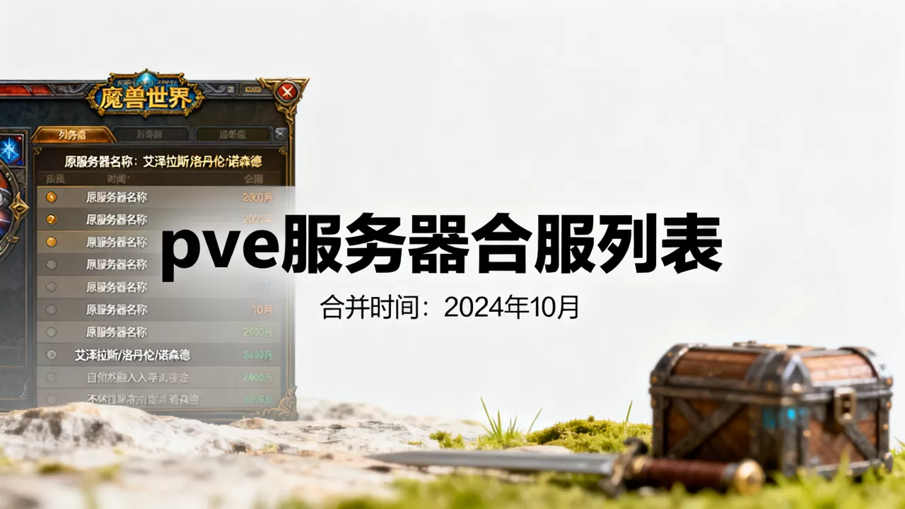 魔兽世界pve服务器哪些合服了,合并列表在哪看 魔兽世界pve服务器哪些合服了,合并列表在哪看