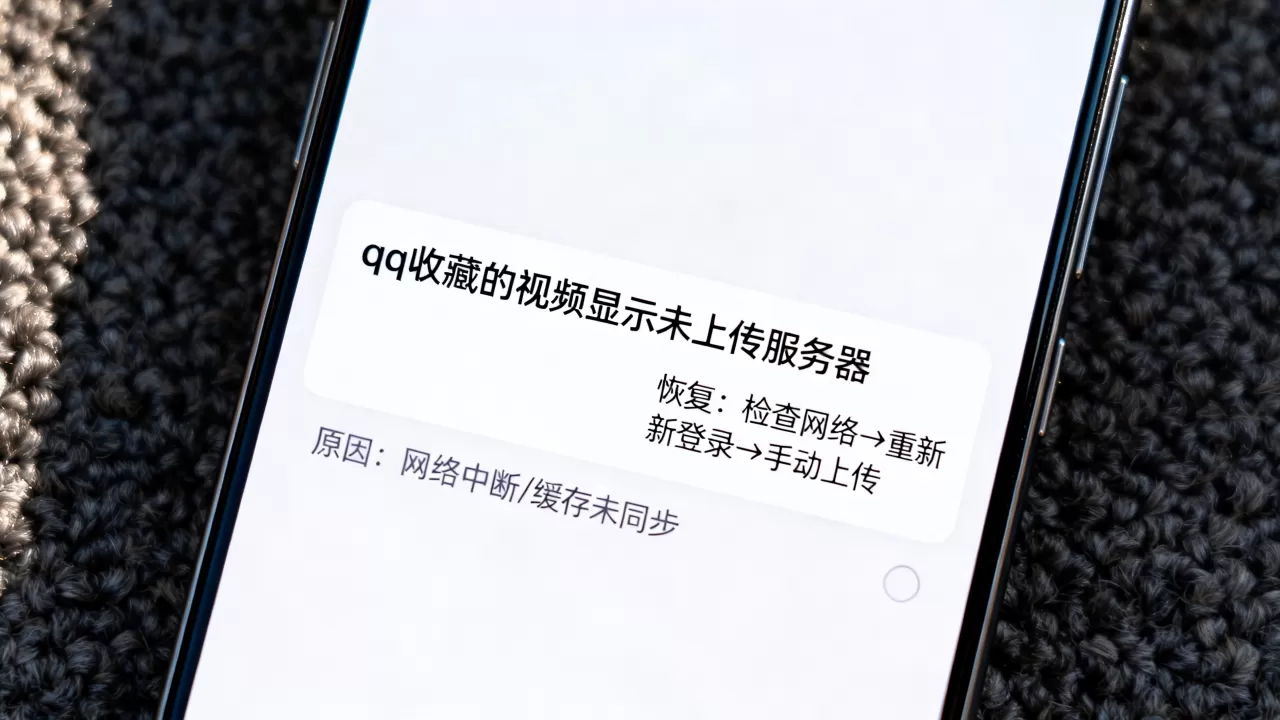 qq收藏的视频显示未上传服务器怎么恢复,原因是什么 qq收藏的视频显示未上传服务器怎么恢复,原因是什么