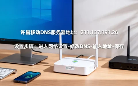 许昌移动DNS服务器地址是什么，怎么设置？