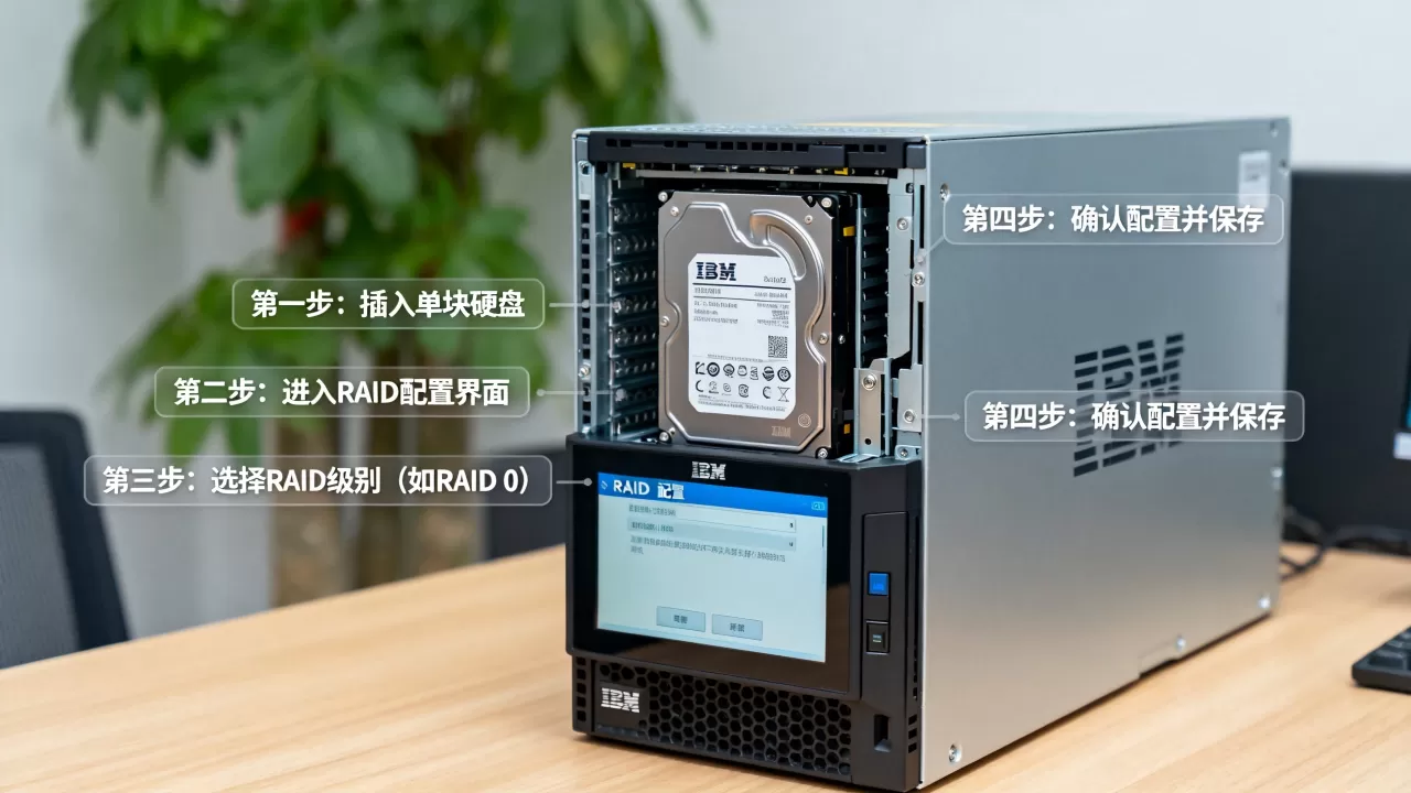 ibm服务器一块盘怎么配置raid,有哪些步骤 ibm服务器一块盘怎么配置raid,有哪些步骤