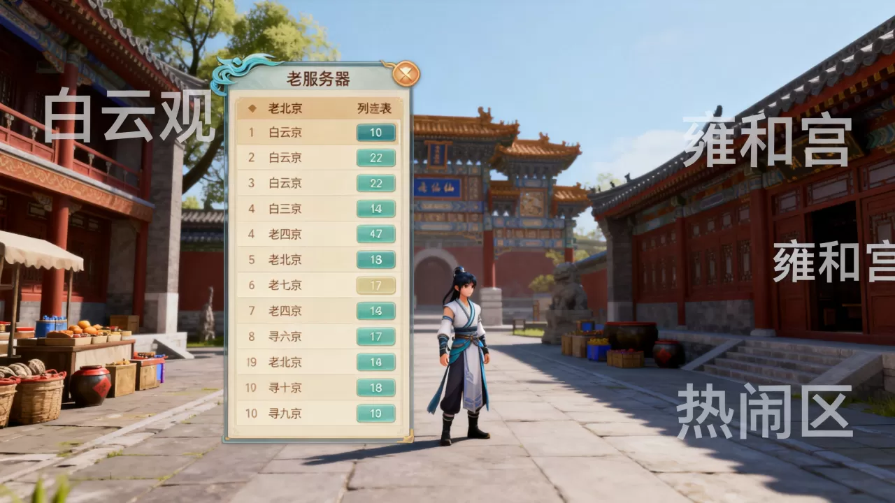 寻仙老北京有哪些服务器值得玩,哪个区最热闹? 寻仙老北京有哪些服务器值得玩,哪个区最热闹?