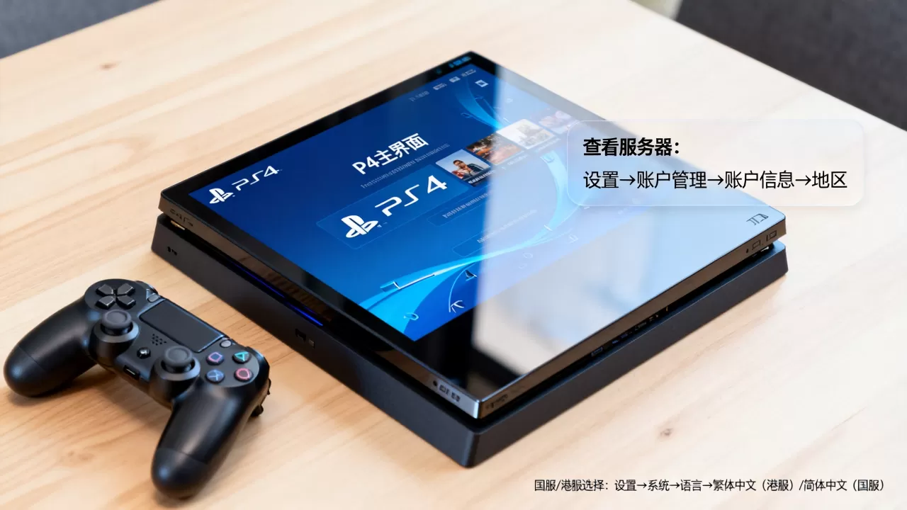 PS4怎么查看自己服务器?,国服还是港服怎么选? PS4怎么查看自己服务器?,国服还是港服怎么选?
