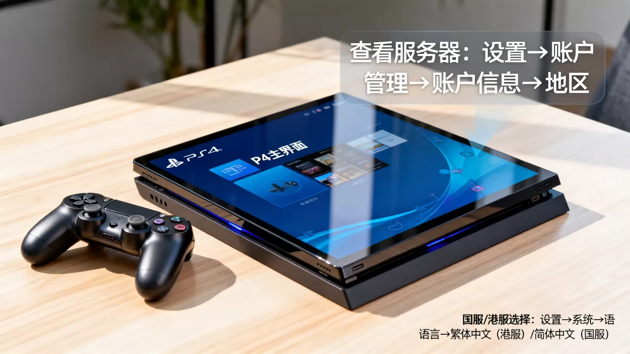 PS4怎么查看自己服务器?,国服还是港服怎么选? PS4怎么查看自己服务器?,国服还是港服怎么选?