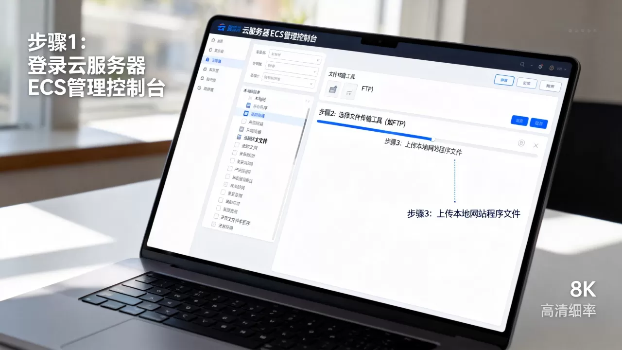 怎么把网站程序上传到云服务器ECS,详细操作步骤是什么? 怎么把网站程序上传到云服务器ECS,详细操作步骤是什么?