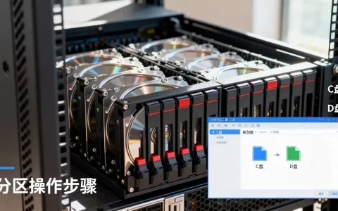 服务器C盘怎么多分一个D盘？怎么分区操作？