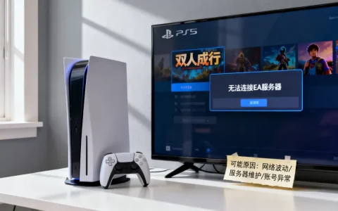 PS双人成行连不上EA服务器怎么办，是什么原因？