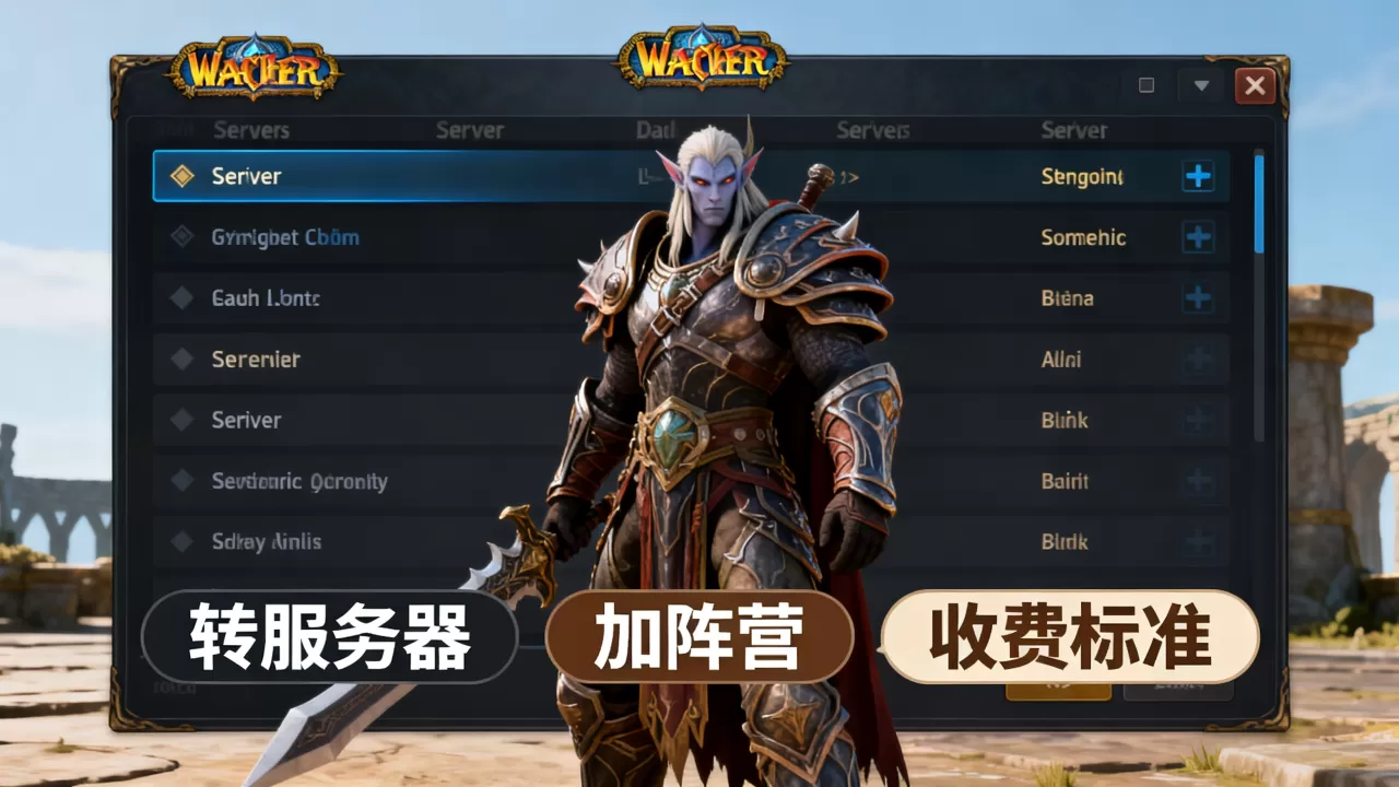 WOW转服务器加阵营多少钱,怎么收费? WOW转服务器加阵营多少钱,怎么收费?