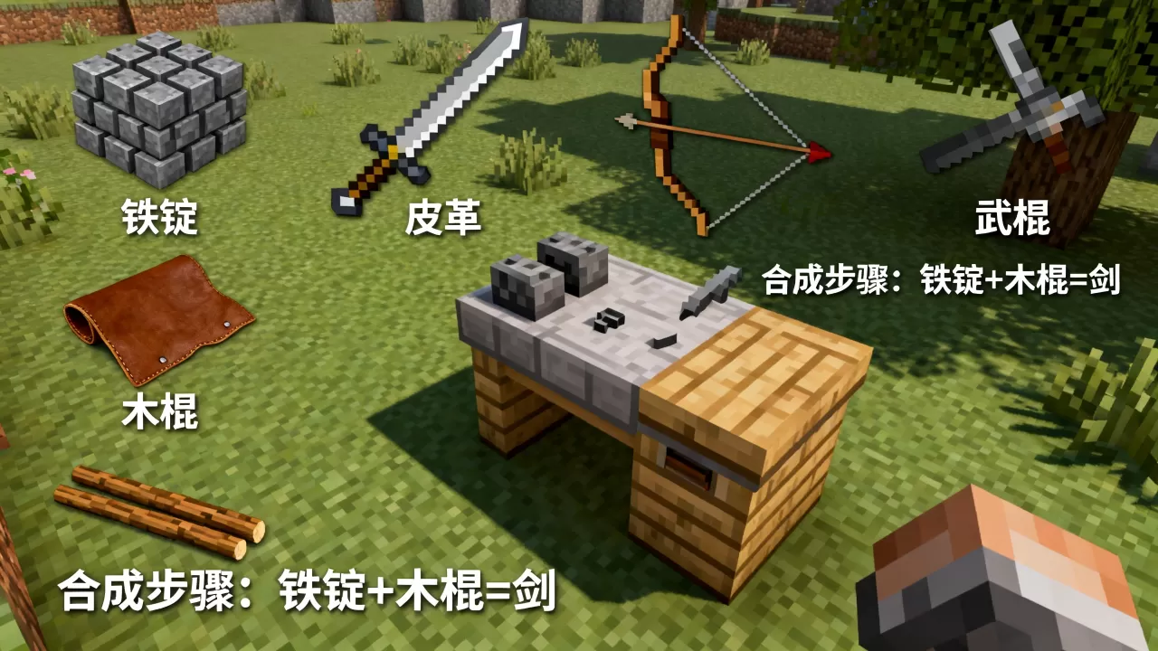 我的世界rpg服务器武器怎么做,需要哪些材料? 我的世界rpg服务器武器怎么做,需要哪些材料?