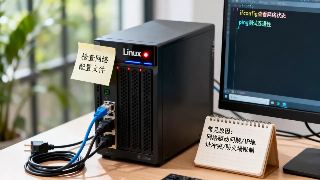 linux服务器启用网络连接失败如何解决,常见原因有哪些? linux服务器启用网络连接失败如何解决,常见原因有哪些?