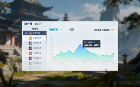 归龙潮一共有多少个服务器，哪个区服人最多？
