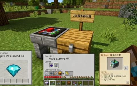 mc手机版服务器怎么搞32k？，我的世界手机版生存模式指令？