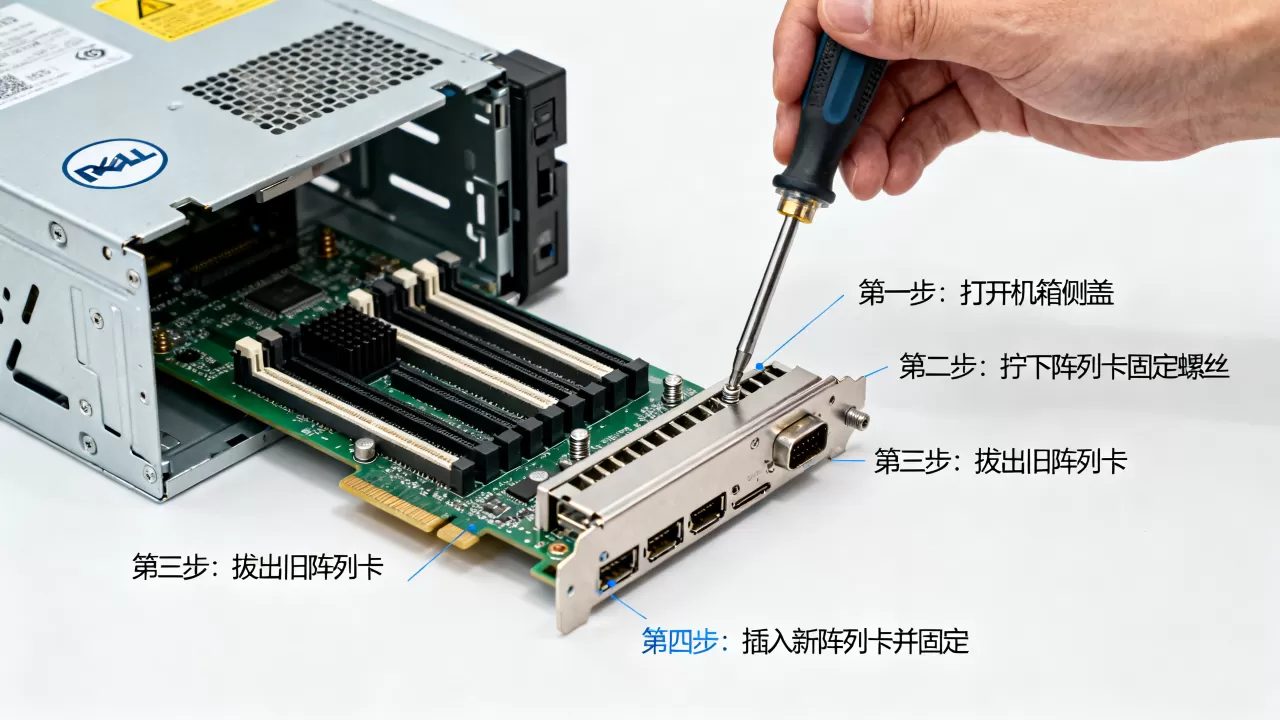 戴尔r820服务器阵列卡如何拆卸,安装教程是什么? 戴尔r820服务器阵列卡如何拆卸,安装教程是什么?