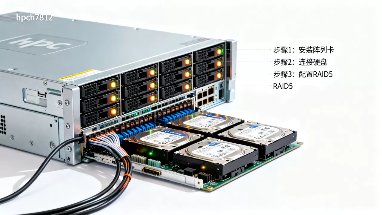 hpcn7812服务器怎么做raid5,阵列卡配置步骤 hpcn7812服务器怎么做raid5,阵列卡配置步骤