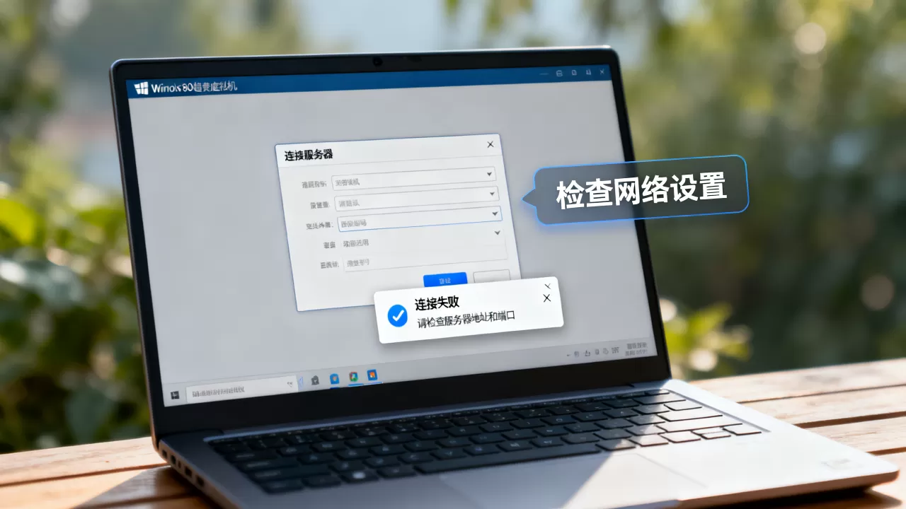 win10自带虚拟机如何连接服务器,连接服务器失败怎么办 win10自带虚拟机如何连接服务器,连接服务器失败怎么办