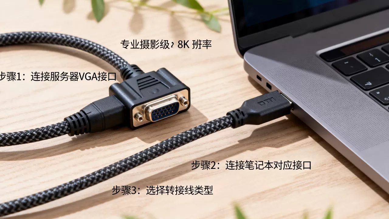 服务器VGA如何才能接到笔记本上,需要什么转接线? 服务器VGA如何才能接到笔记本上,需要什么转接线?