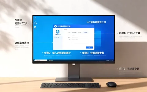iis7服务器管理工具怎么远程连接,远程桌面连接设置步骤