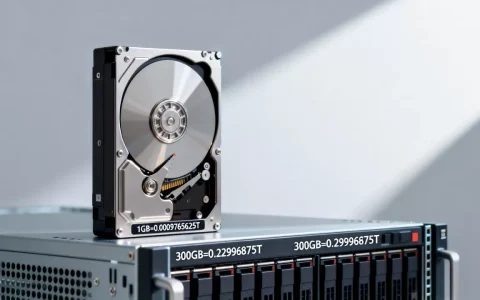 服务器硬盘300GB是多少T，服务器硬盘容量怎么换算？